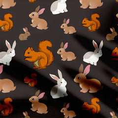 Rabbit Print Fabric