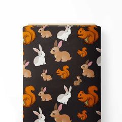 Rabbit Print Fabric