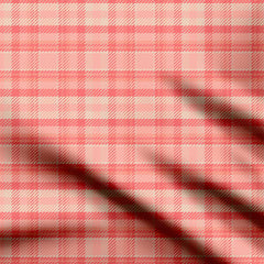 Sunset Plaids Georgia Peach Print Fabric