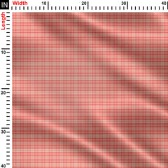 Sunset Plaids Georgia Peach Print Fabric