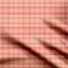 Sunset Plaids Peach Fuzz Print Fabric