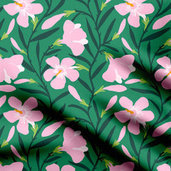 Nerium oleander Print Fabric