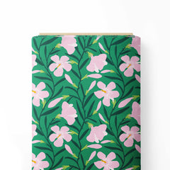 Nerium oleander Print Fabric