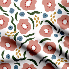 Morning Daisy Shape Print Fabric