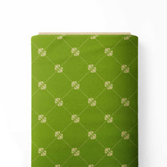 Green Ethnic Print Fabric