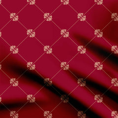 Maroon Ethnic Print Fabric