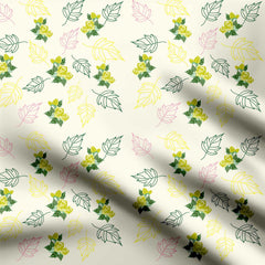 yellow roses Print Fabric