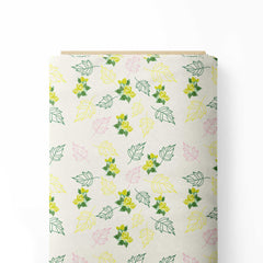 yellow roses Print Fabric