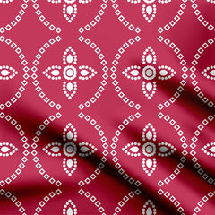 Viva Magenta Bandhani Print Fabric