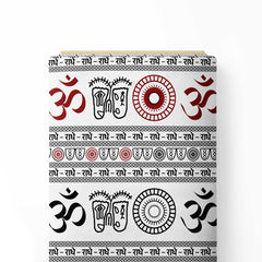 Om Namaha Print Fabric