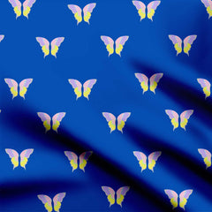 Butterfly Stripes Print Fabric