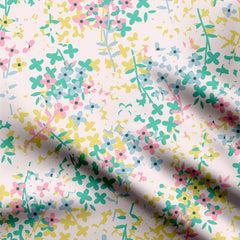 Delicate Blossoms Print Fabric