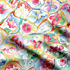 unique water colour design Print Fabric