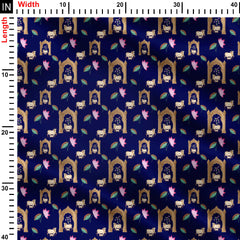 Celestial Cow Designs Print Fabric