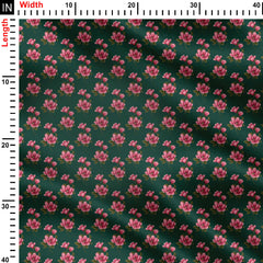 Lush Floral Garden Print Fabric