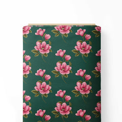 Lush Floral Garden Print Fabric