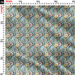 3D Floral Print Fabric