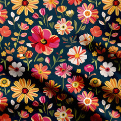 Classic Floral Print Fabric