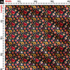 Classic Floral Print Fabric