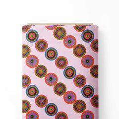 Vibrant Mandala Delight Print Fabric