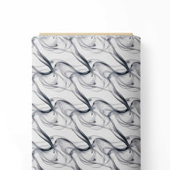 Smoke Abstract Print Fabric