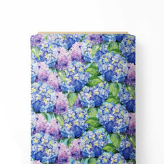 Pretty Hydrengeas Print Fabric