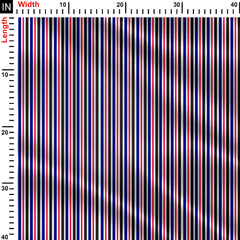 mostly cloudy Print Fabric