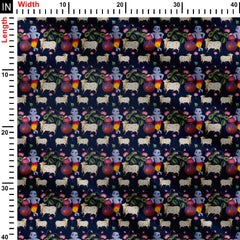 Natkhat Kanhaiya Print Fabric