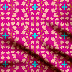 Pink floral pattern Print Fabric