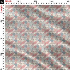 Hearts Print Fabric