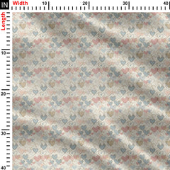 Hearts 1 Print Fabric