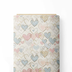 Hearts 1 Print Fabric