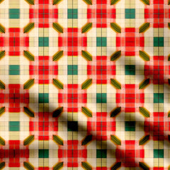 Plaid Design Print Fabric