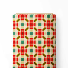 Plaid Design Print Fabric