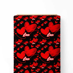 Red Love 1 Print Fabric