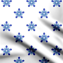 Snowflake Print Fabric