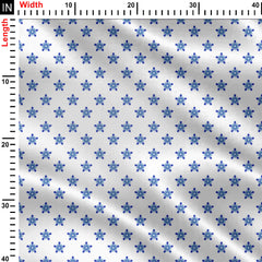 Snowflake Print Fabric