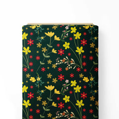 Forest Floral Print Fabric