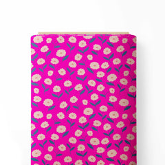 Pink Mini Floral Print Fabric