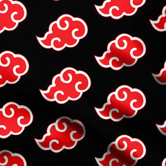 Akatsuki red clouds Print Fabric