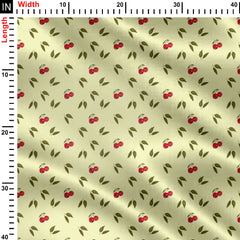 apple leaf Print Fabric