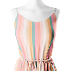 Pastel Multi Stripes Print Fabric