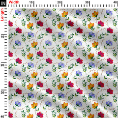 Peonies Print Fabric