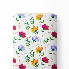 Peonies Print Fabric