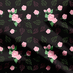 Pink rose Print Fabric