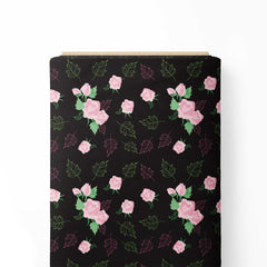 Pink rose Print Fabric