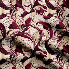 Abstract Floral Print Fabric