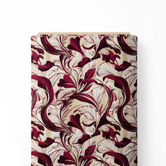 Abstract Floral Print Fabric