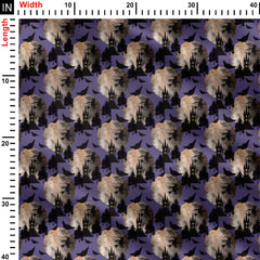 Halloween night Print Fabric