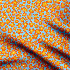 Orange Tiny Florals 0001 Print Fabric